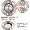 Stainless Steel 2Pcs Kitchen Sink Strainer Plug Standard Dual Function