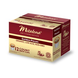Mitalena Brand - 72 ct. Golden Pecan Organic Arabica Low Acid Coffee Pods