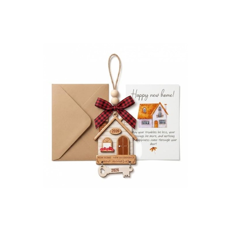 Merzio New Home Ornament Gifts 2026, Housewarming Gifts for New