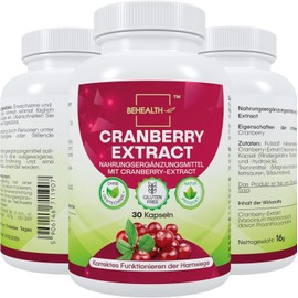 Cranberry Extract Dietary Supplement 90 Capsules GMO Free Gluten Free Natural Product