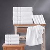 Hawmam Linen White Bath Towels 4 Pack 27 x 54