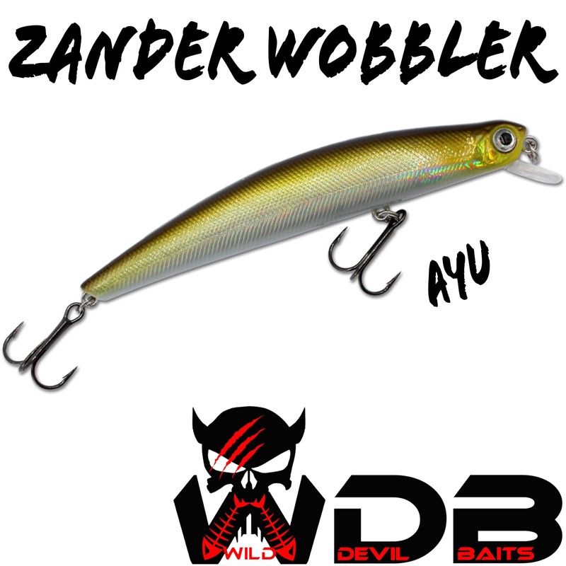 Angel-Berger Wild Devil Baits Zander Wobbler Artificial Bait Flat Runner