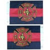 Fire Department Thin Red Line Black Maltese Cross Premium Quality