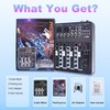 Professional Audio Mixer T4, 4 Channel Reverberation Effect Digital, USB