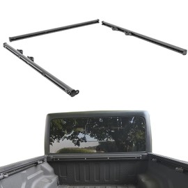 Rail Trail Rails Kit for 2020 2021 2022 2023 2024 2025 2026 Jeep Gladiator JT Black