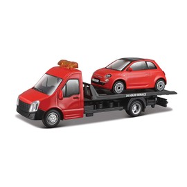 Bburago B18-31400 StreetFire Tow Truck Other License 1:43 STREET FIRE FLATBED TRANSPORT, Assorted Designs and Colours, Medium