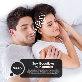 Vosaf Ear Plugs for Sleeping Noise Cancelling, Soft Ear Plugs for Concert, 45dB Reusable for Noise Reduction with 8 Ear Tips, Silicone Hearing Protection Earplugs for Sleep, Work (Red)