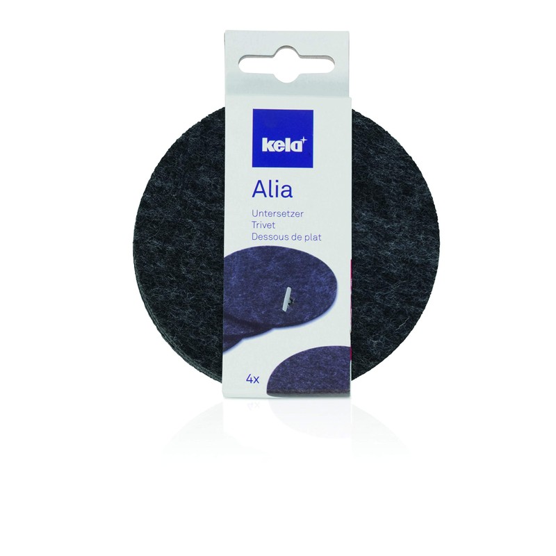 Kela Red Felt Kitchen Coaster 10cm x 10mm