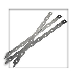 Pack of 50 Wall Connectors 300 x 17 x 0.5 mm Stainless Steel Flat Anchor Wall Anchor Connection Approval No. Z - 17.1-750