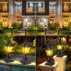 DARIISI 2 Pack Solar Post Lights, Motion Sensor Solar Lamp