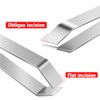 SEIWEI 2 Pcs Fish Bone Tweezers, Stainless Steel Flat Tweezers