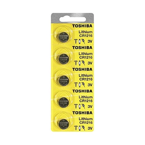 Toshiba CR1216 Battery 3V Lithium Coin Cell (25 Batteries)