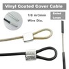 Bytiyar 1/8"(3mm) Wire Diam Stainless Steel Cable Eyelets Loops Short