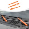 RAZPOY JL Front & Rear Window Wiper Blades Trim, Windshield