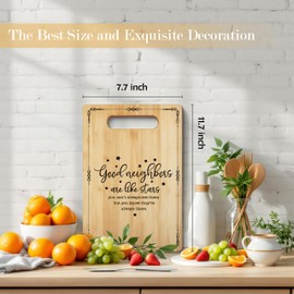 WNAGT Neighbor Gifts Cutting Board, Best Neighbor Gifts, Gifts for Neighbors, Decorative Bamboo Cutting Boards for Kitchen
