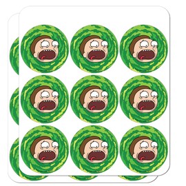 Rick and Morty Morty Headshot Planner Calendar Scrapbooking Crafting Stickers