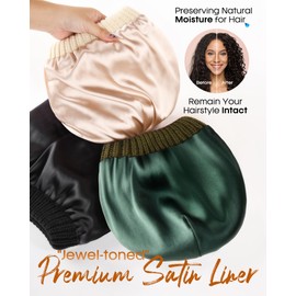 FURTALK Womes Slouchy Winter Beanie Knit Hat Satin Lined 3 Pack Thick Warm Fashionable Skull Cap