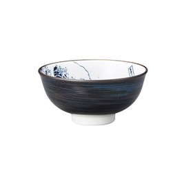 Showa Ceramics Hokusai Fuji Nakahira Bowl, Diameter 4.6 x 2.2 inches (11.8 x 5.5 cm), Mino Ware, Made in Japan, Dishwasher Safe