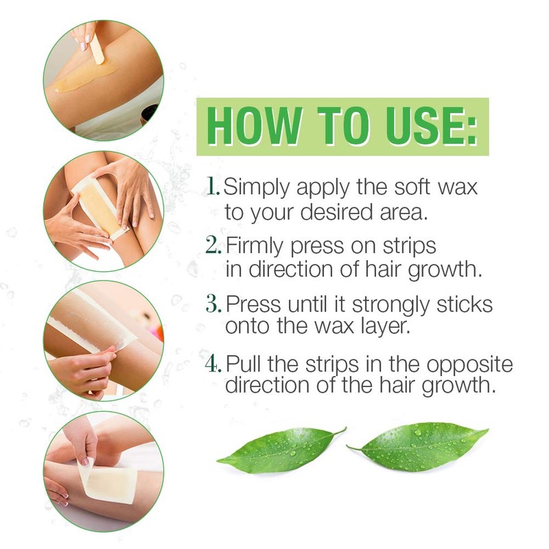 Clean + Easy Muslin Wax Strips – Extra Large Wax