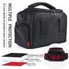 FOSOTO Shockproof DSLR Camera Case, black, shoulder bag