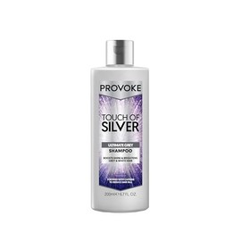 Provoke Touch of Silver Shampoo 200ml | For silver, white and grey hair | Infused with Caffeine, Niacinamide and Provitamin B5