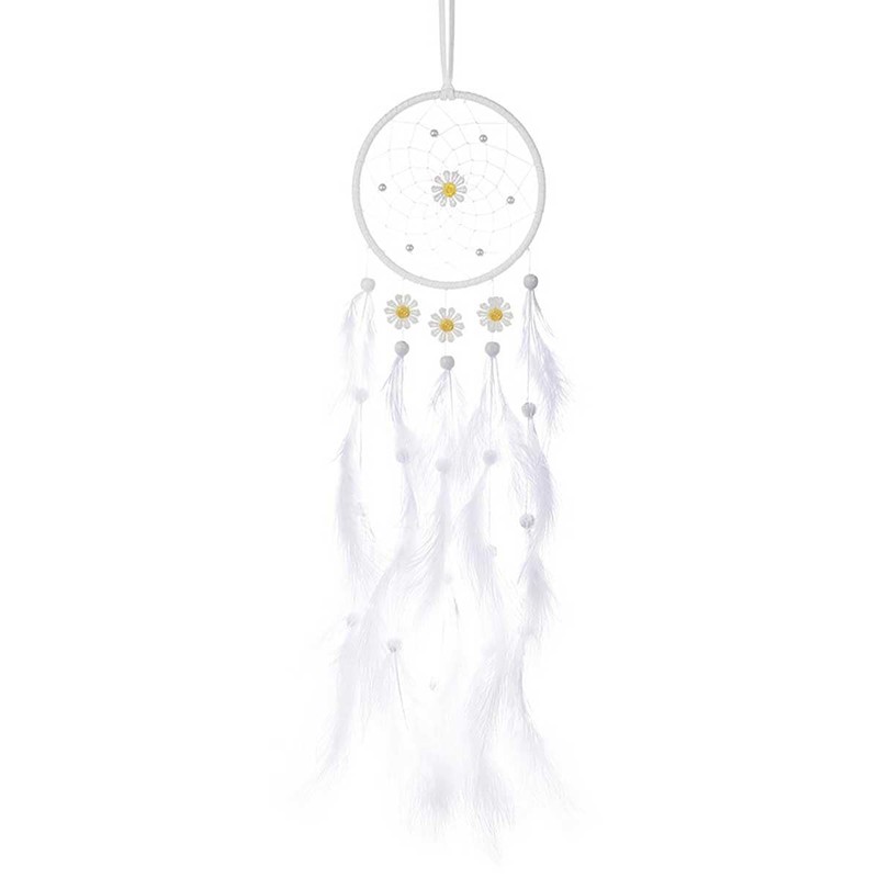 Dream Catcher Wall Hanging Feather Decoration, Hand Knitted, Dream Network,