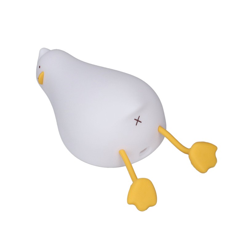 LED Night Light Cute Lying Duck Shape Soft Silicone Soft