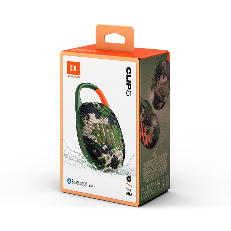 Universal JBL Clip 5 Bundle with Wall Charger - Camo
