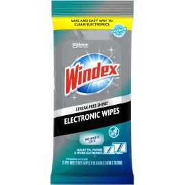 Windex Electronics Wipes, Pre-moistened Screen Wipes,25 Count *new*