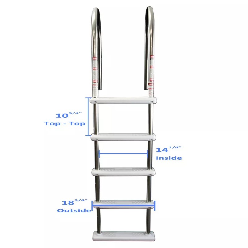 Aqua Select Above Ground Stainless Steel In-Pool Swimming Pool Ladder