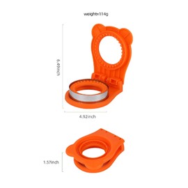 JoyMercado Sandwich Cutter and Sealer, Sandwich Cutter for Kids, Bread Sandwich Decruster, Uncrustables Sandwich Maker, DIY Cookie Cutters, Great for Lunchbox and Bento Box - Boys Girls Kids, Green