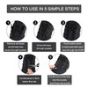 Jamron 2 Pairs 120 cm Reflective Elastic Quick Laces with