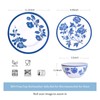 Melamine Dinnerware Set 12-Piece for 4 Dish Set Plates Bowls