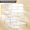 Dyna-Living 2PCS Dessert Table Display Set Acrylic Cupcake Stand 3