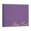 PATIKIL Elegant Guest Book 9"x7" PU Leather Wedding Guest Book