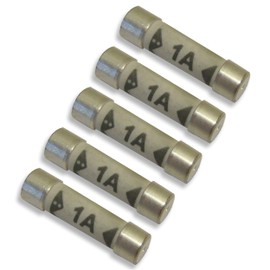 UKCable-Ties 5 Pcs. of 1A/FUDP-1 with 240V Domestic Fuse Household Mains Plug Top Fuse Electric Cartridge Fuses 0.9cm x 1.3cm CE Certified to BS1352