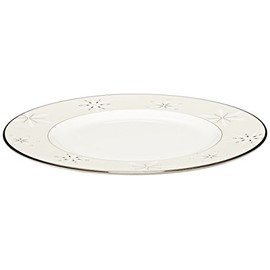 Lenox Federal Platinum Snowflake Accent Plate,Accent Plate, Snowflake