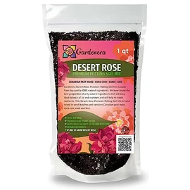 Gardenera Premium Desert Rose Potting Soil - Optimal Blend for Thriving Adenium Plants - 1 Quart