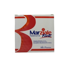 Carenza di Ferro - MARZIALE FORTE integratore di ferro microincapsulato micellare liquido con acido Folico e Rame - Senza retrogusti - nessun disturbo gastrico