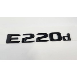 MCK Auto - E220d Glossy Black Front Rear Wing Black Badge Logo Boots Emblem Sticker Tuning