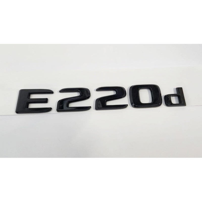 MCK Auto - E220d Glossy Black Front Rear Wing Black