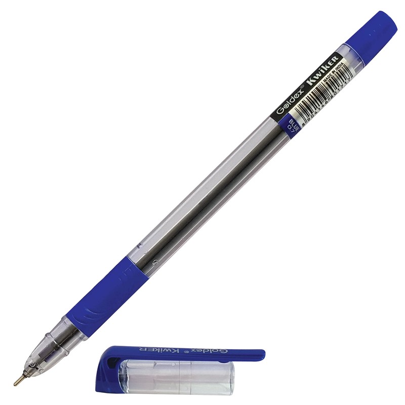 Goldex Kwiker Ball Pen BLUE 10 x 0.7mm Smooth Ballpoint