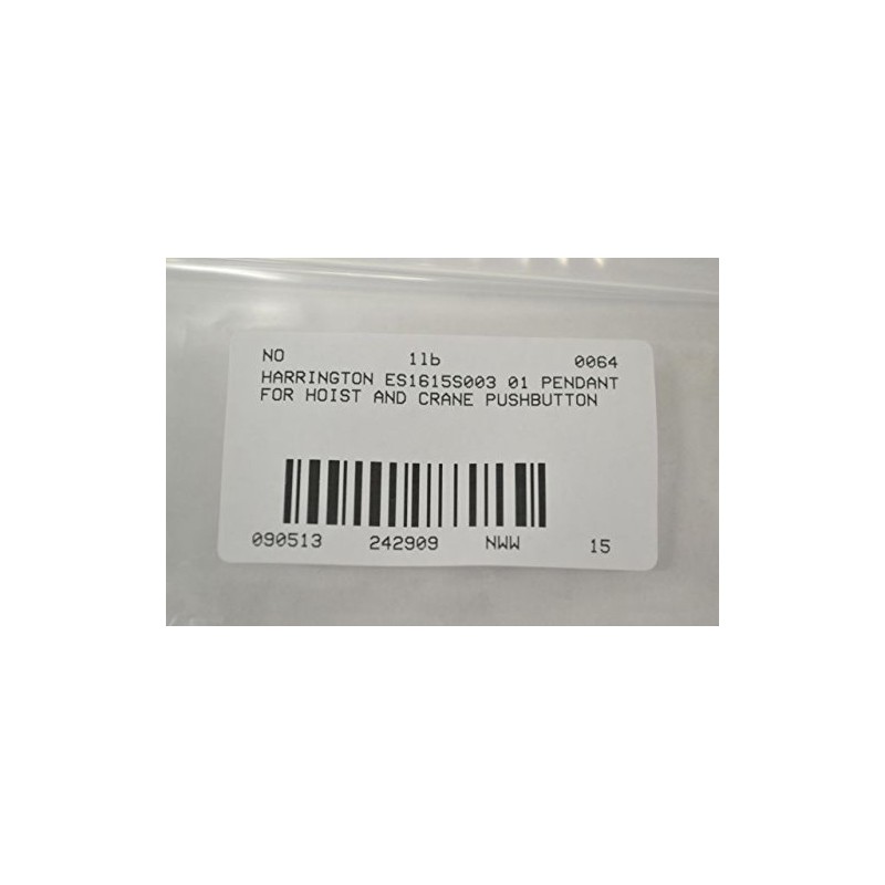 NEW HARRINGTON ES1615S003 01 PENDANT HOIST CRANE PUSHBUTTON CONTROLLER B242909