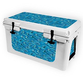 MightySkins (Cooler Not Included) Skin Compatible with RTIC 45 Cooler (2017 Model) - Dolphin Gang | Protective, Durable, and Unique Vinyl Decal wrap Cover | Easy to Apply | Made in The USA