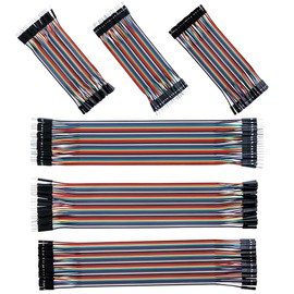 Jumper Wire 40 x 10 cm, 40 x 20 cm, Male to Male, Female to Female, Male to Female Jumper Wires, Total 240 Items, Breadboard, Cable Jumpers 28AWG Wire Bridges for M2M/F2M/F2F Arduino (10 x 3 + 20 x 3)
