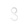 6 PCS Anti-Drop S Hooks for Hanging, Holds 5 lbs, White, Large (3.5 inch )