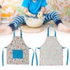 QANYEGN Kitchen Kids Apron, Kids Cotton Pocket Apron, Cute Children