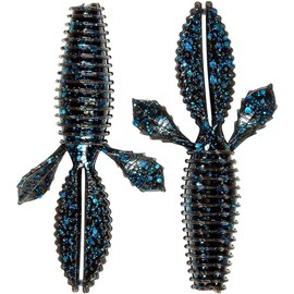 Z-MAN TBUGZ-02PK6 TRD Bugz 2.75" Black/Blue 6 Pack, One Size