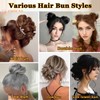 PHOCAS Curly Messy Hair Bun Hairpieces for Updos Fake Hair