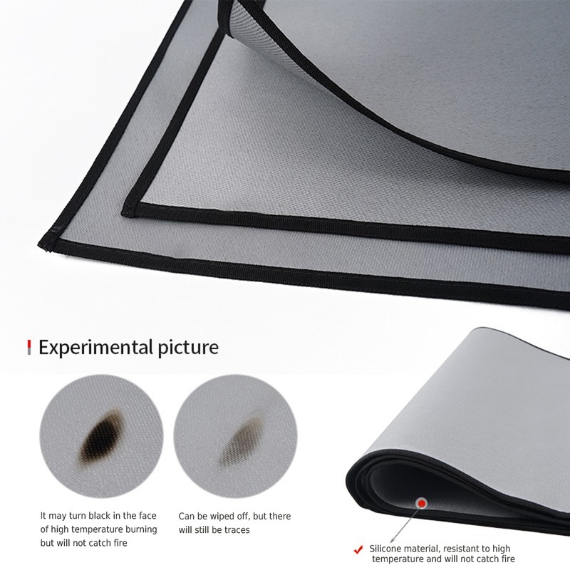Outdoor Camping Fireproof Cloth Picnic Barbecue Heat Insulation Pad Flame